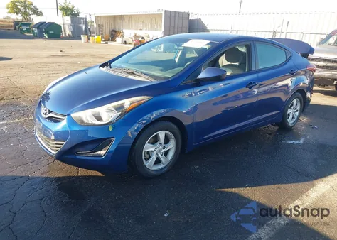 2015 Hyundai Elantra Se из США, поврежденный, VIN 5NPDH4AEXFH560857